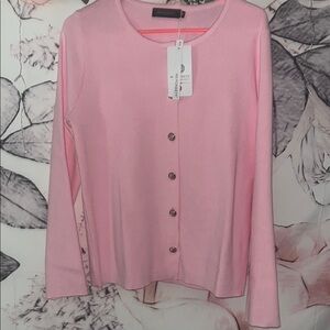 Pink Women's Cardigan Sweater